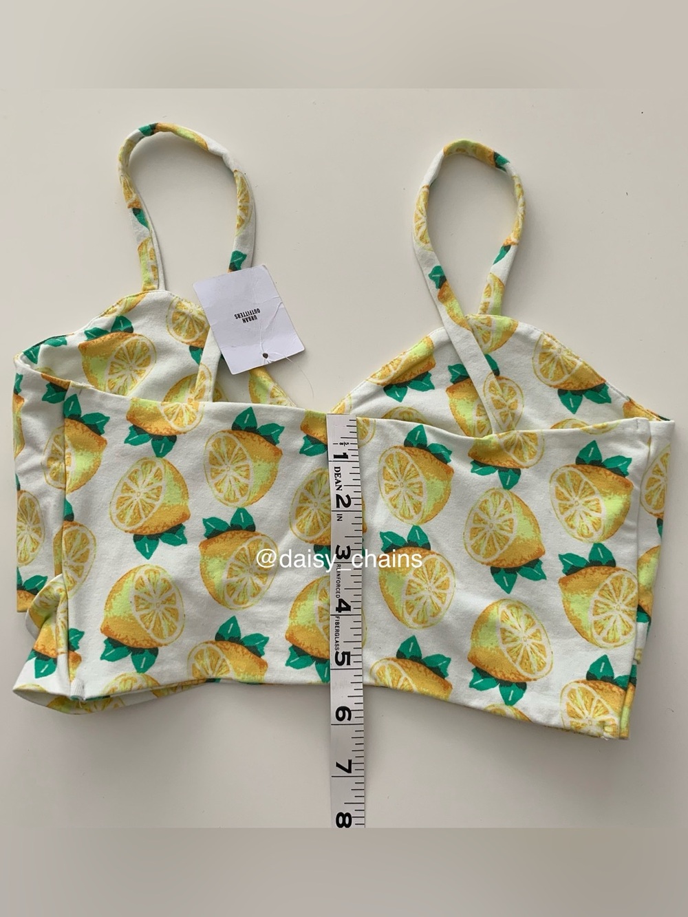 Kimchi Blue Lemon Print Crop Top - Picture 4 of 4